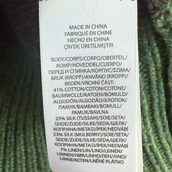 Polo Ralph Lauren Serape Stripe Cotton Silk Sweater, L - Picture 6 of 6